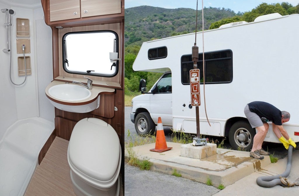 Why wont my RV toilet hold water