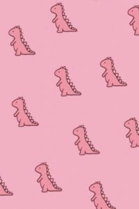 pink dinosaur wallpaper
