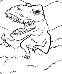 dinosuar tails coloring pages