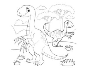 free dinosaur coloring pages 