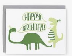 dinosaur birthday card