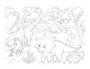 free dinosaur coloring pages
