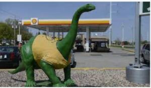 dinosaur gas station