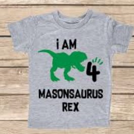 Dinosaur birthday shirt