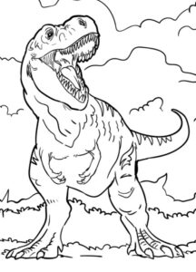 T rex Coloring Pages