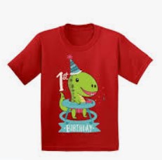 Dinosaur birthday shirt