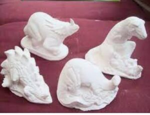 Mould and paint plaster of Paris Dinosaurs