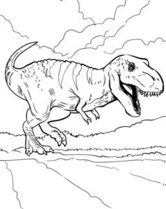 T rex Coloring Pages