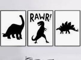 dinosaur wall art