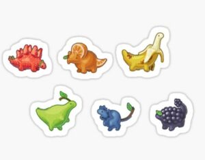 cute dinosaur stickers