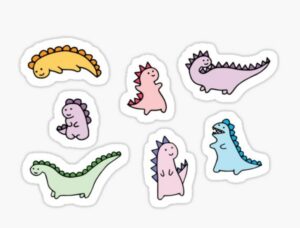 cute dinosaur stickers