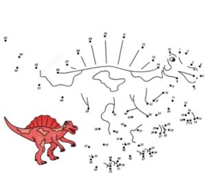 dinosaur connect the dots