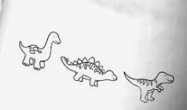 dinosaur outline tattoo