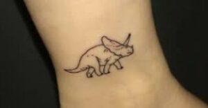 dinosaur outline tattoo