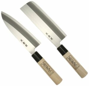 The difference between single and double bevel knives