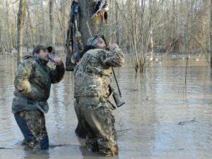 What are some common mistakes people make when blowing a duck call? 