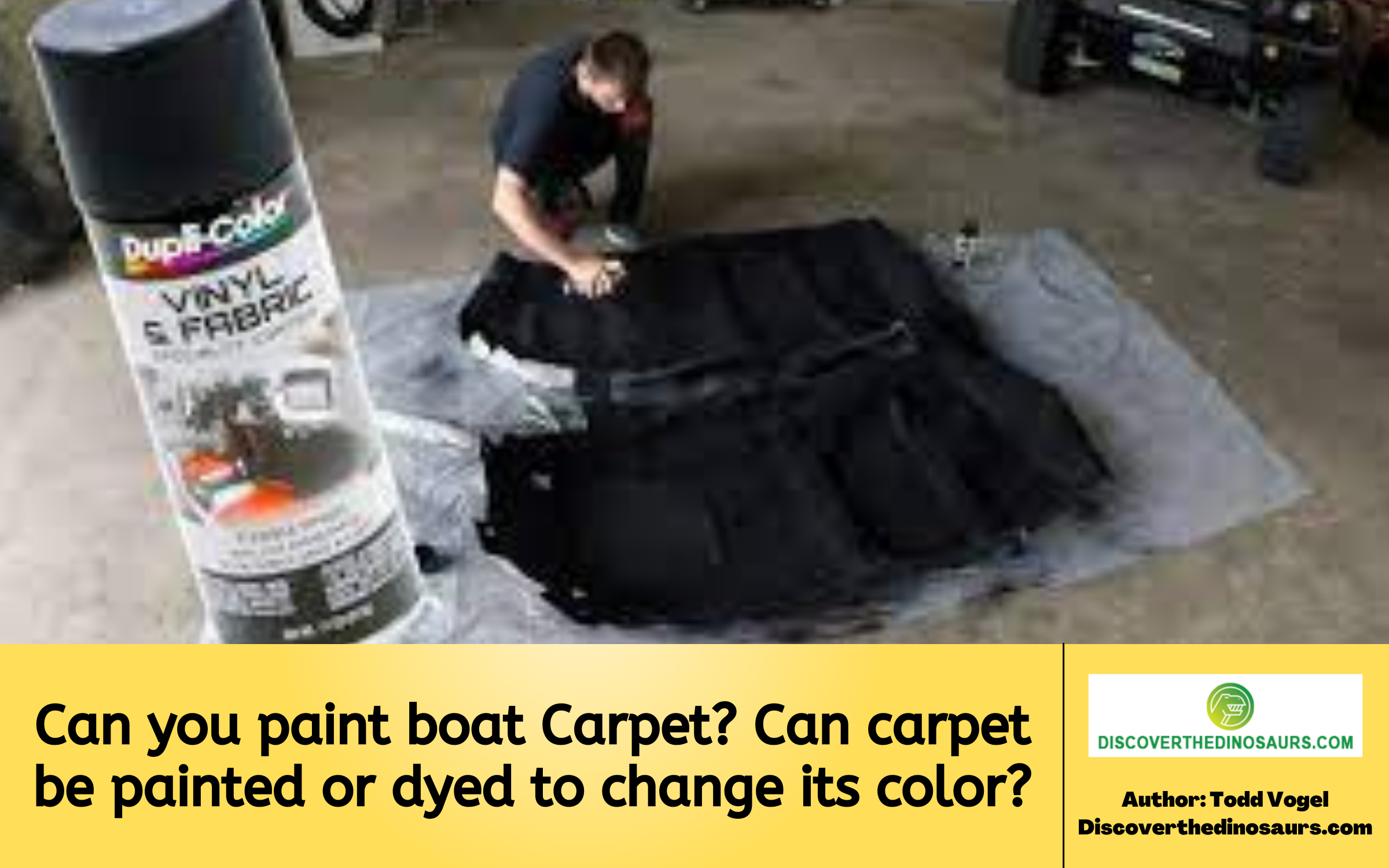 Can you paint boat Carpet? 