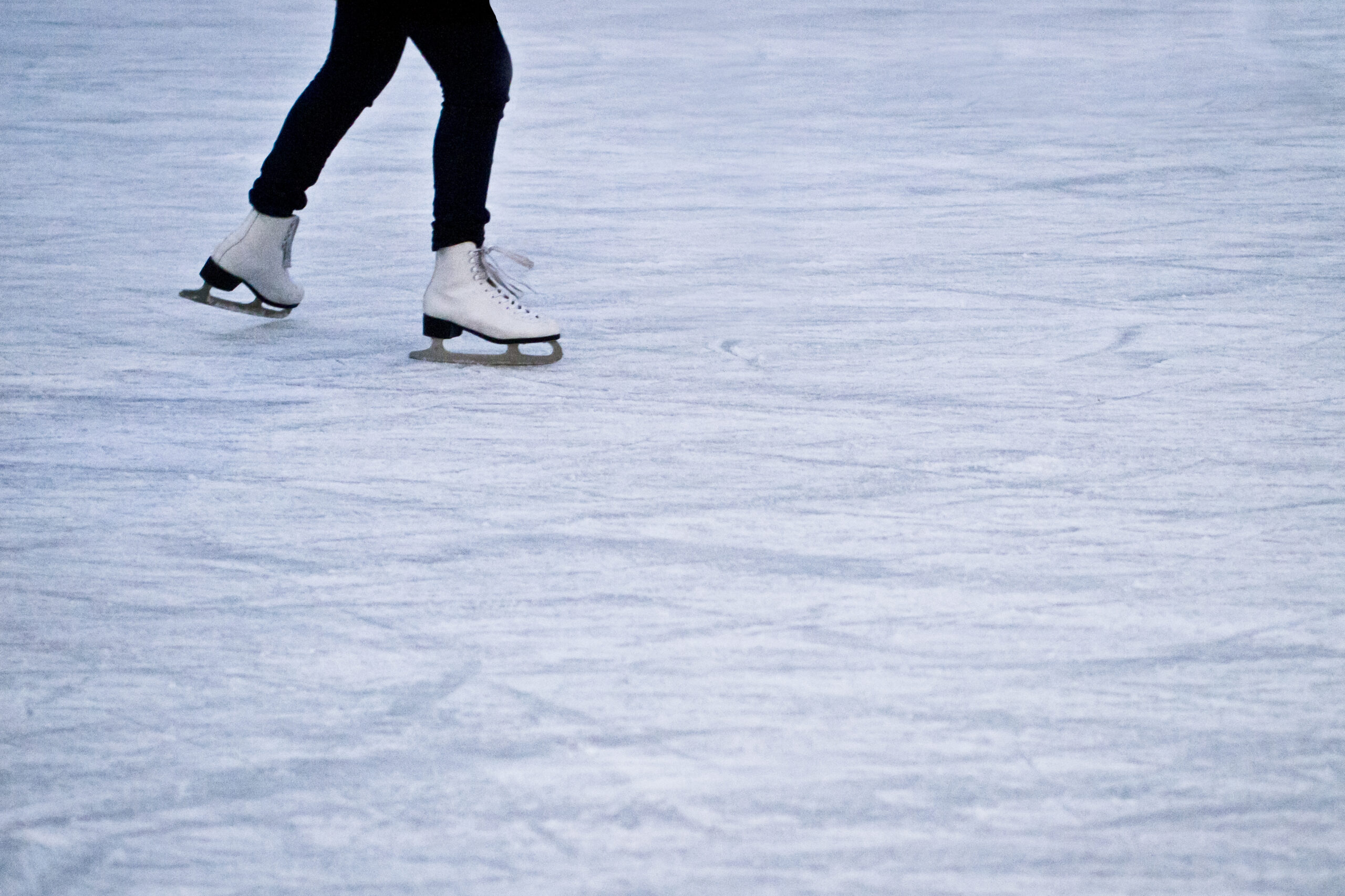 How is sideways ice skating different from normal ice skating?