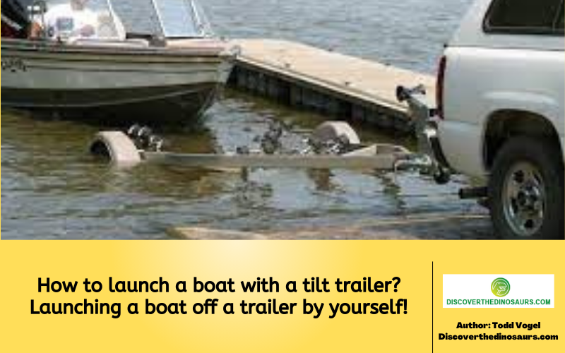 How to launch a boat with a tilt trailer? Launching a boat off a trailer by yourself!