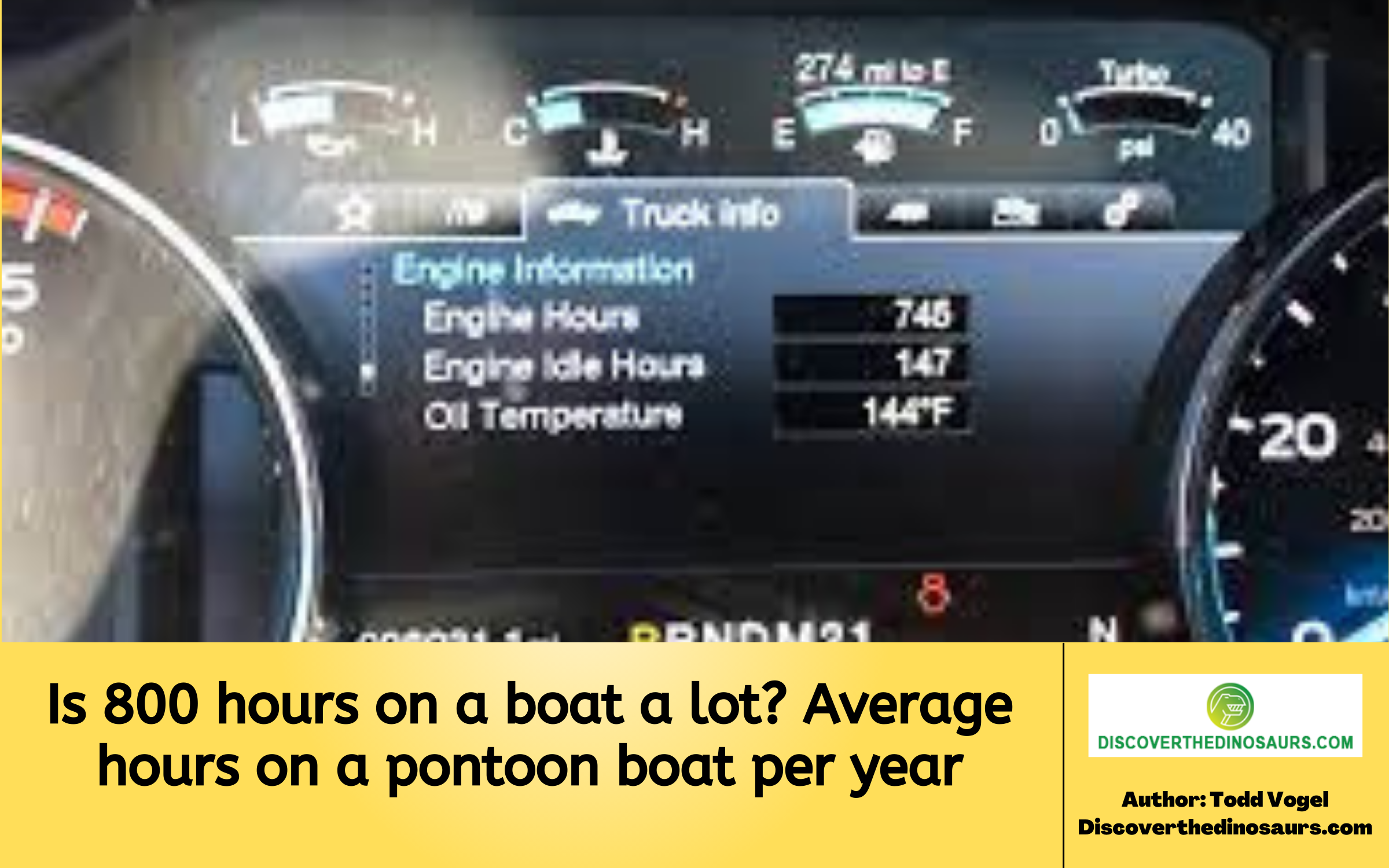 Is 800 hours on a boat a lot? Average hours on a pontoon boat per year
