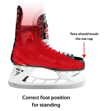 Points to keep in mind when measuring ice skate size