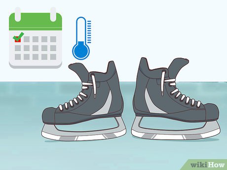 Steps to bake new ice skates