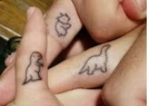Matching dinosaur tattoos for you and your special