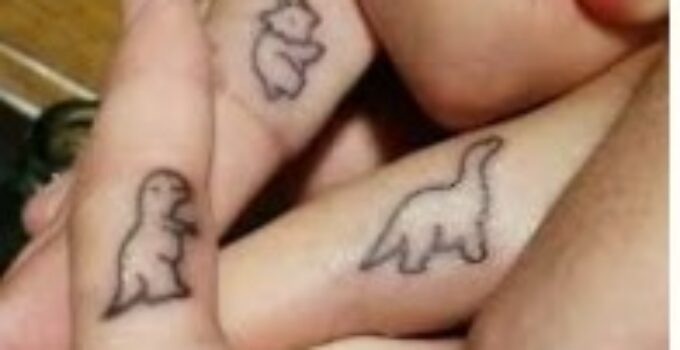 Loving these adorable dinosaur tattoos for brother and sister  matchingtattoos dinosaurs cutetattoos s  Small hand tattoos Matching  tattoos Dinosaur tattoos