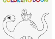 Cute dinosaur coloring pages, simple dinosaur coloring pages