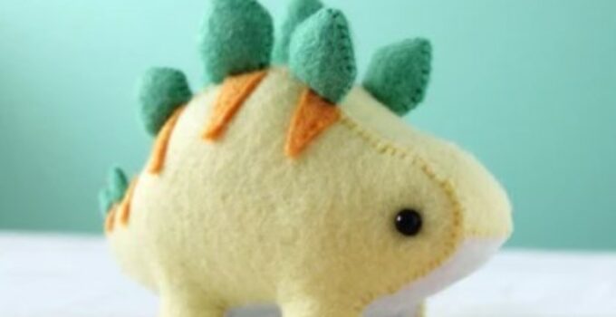 Sew A Cute Dinosaur for kids