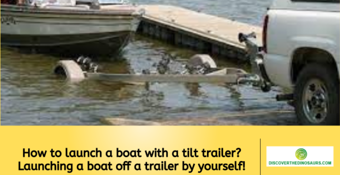 How to launch a boat with a tilt trailer? Launching a boat off a trailer by yourself!
